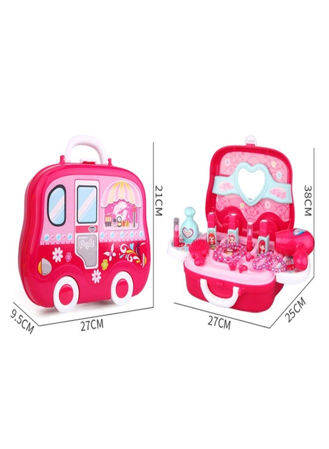VGRASSP Fashion Roleplay Makeup Beauty Playset for Girls and Kids - Multiple Pretend Play Accessories Suitcase with Wheels (Fashion Kit) - Image 5