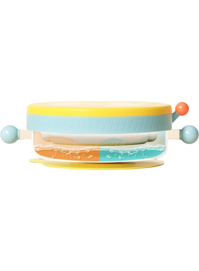 Imperial Pet Huangchong Children'S Water-Filled Insulated Food Plate, Baby Constant Temperature Complementary Food Plate, Stainless Steel Detachable Compartment, Washable Constant Temperature Bowl, Orange - Image 2