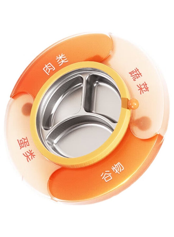 Imperial Pet Huangchong Children'S Water-Filled Insulated Food Plate, Baby Constant Temperature Complementary Food Plate, Stainless Steel Detachable Compartment, Washable Constant Temperature Bowl, Orange - Image 1