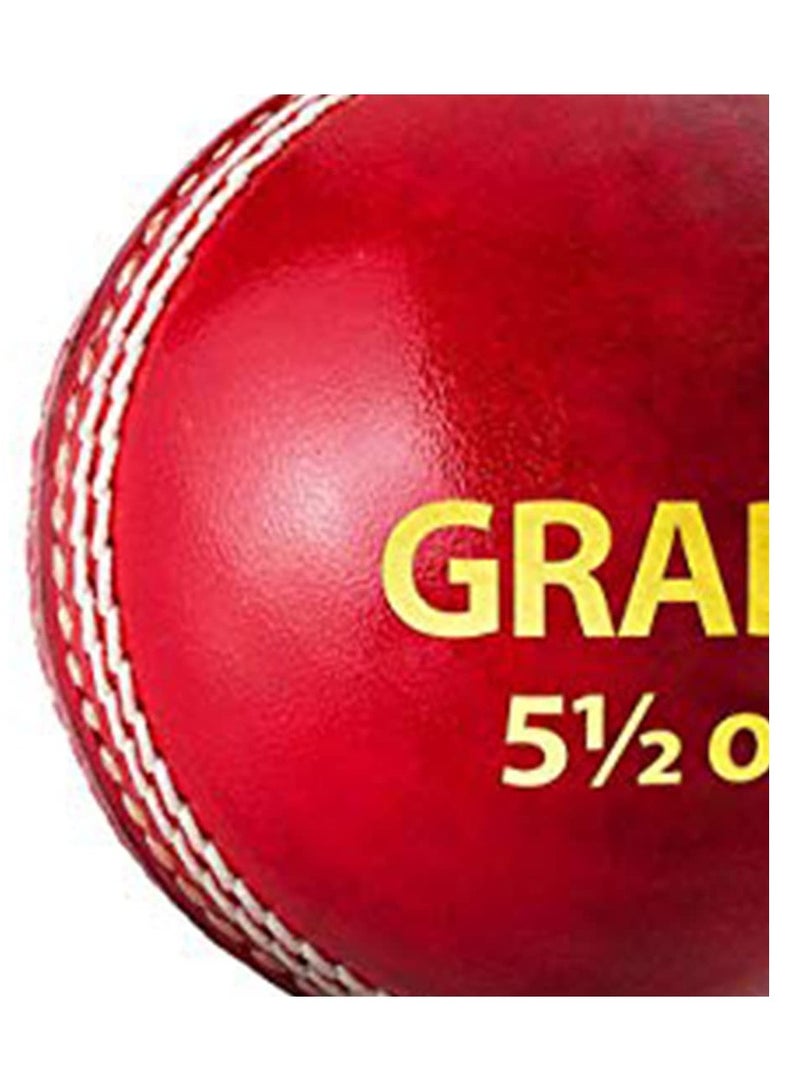 DSC Grade Leather Cricket Ball | Red | Waterproof | Standard Size | Tournament & Practice Ready | Cork Core Construction - Image 4