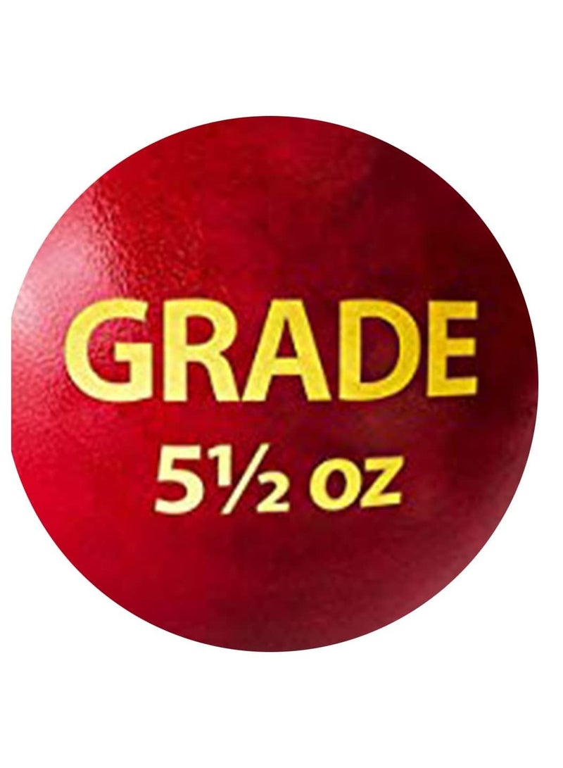 DSC Grade Leather Cricket Ball | Red | Waterproof | Standard Size | Tournament & Practice Ready | Cork Core Construction - Image 5