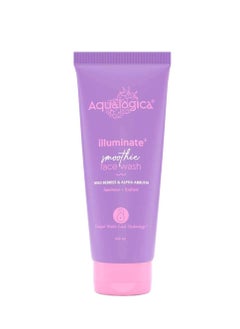 Aqualogica Aqualogica Iiiuminate Smoothie Face Wash with Wild Berries Alpha Arbutin for Gently Exfoliates 100ml  - Image 1