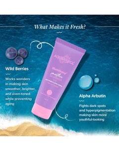 Aqualogica Aqualogica Iiiuminate Smoothie Face Wash with Wild Berries Alpha Arbutin for Gently Exfoliates 100ml  - Image 3