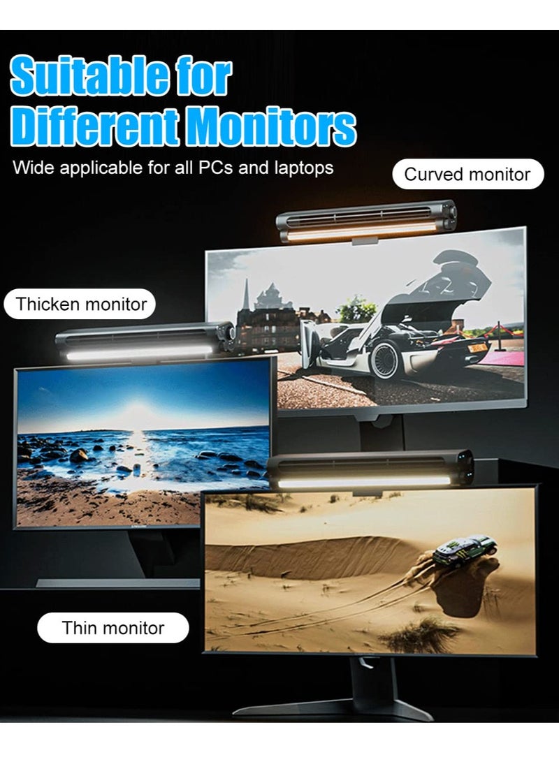 Excefore مروحة مروحة كمبيوتر مع شريط ضوء ، مروحة تبريد شخصية ، مروحة USB بلا مروحة صامتة للمكتب ، لمروحة شاشة الكمبيوتر المحمول ، سرعة ريح غير محددة ، للاستخدام الداخلي والخارجي - Image 5