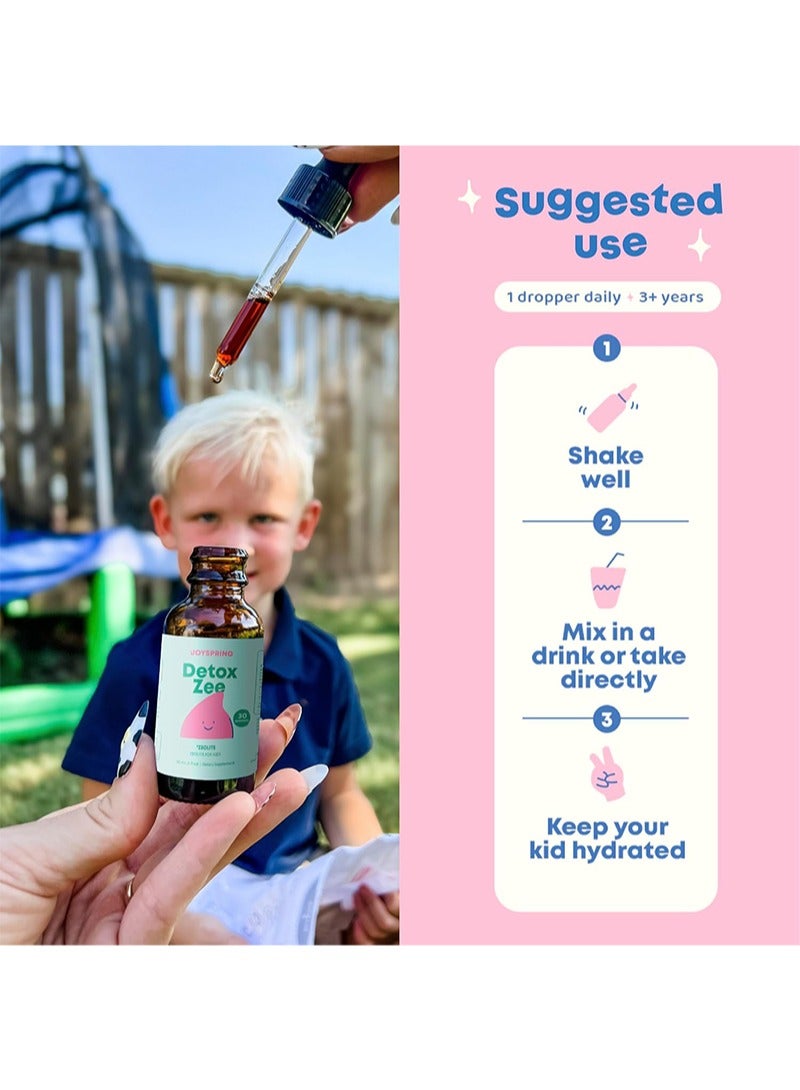 JoySpring JoySpring Zeolite Drops for Kids–Natural Berry Flavor with Vitamin D3–Supports Wellness and Everyday Vitality–30-Day Supply - Image 4