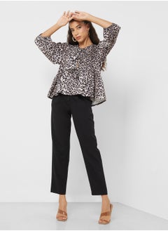 Ginger Leopard Print Tie Up Blouse  - Image 4