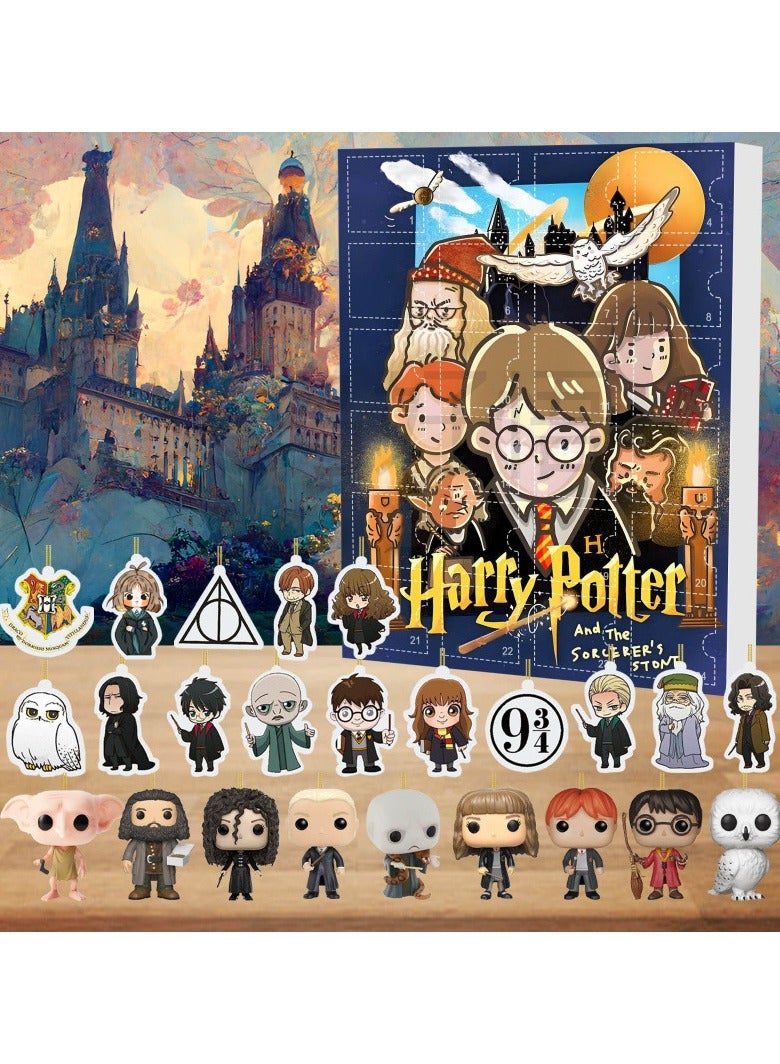 general Harry Potter Calendar Blind Box Acrylic Backpack Car Hanging Ornament Fan Collection Thoughtful Birthday and Holiday Gift - Image 2