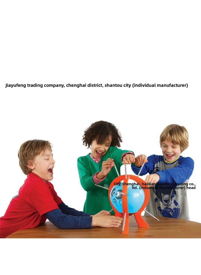 Loquat Balloon Play Big Adventure Decompression Creative Children's Indoor Interactive Toys Fun Decompression Novelty Stall-Color:Bang Balloon (glue Stick X 9 Dice × 1 Bracket × 1 Round Frame × 1 Balloon × - Image 1