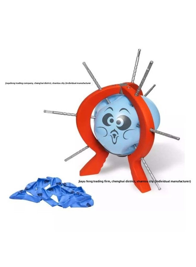 Loquat Balloon Play Big Adventure Decompression Creative Children's Indoor Interactive Toys Fun Decompression Novelty Stall-Color:Bang Balloon (glue Stick X 9 Dice × 1 Bracket × 1 Round Frame × 1 Balloon × - Image 2