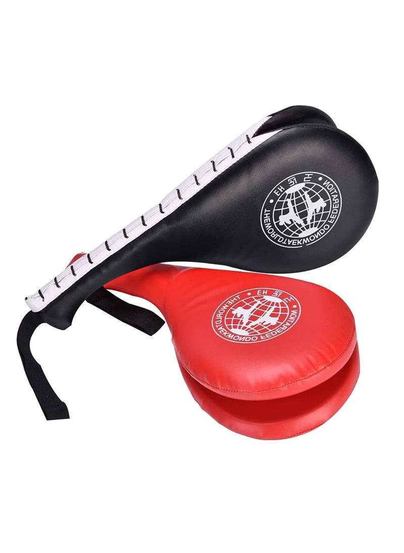 SYOSI Taekwondo Kick Pads, Double Pad Target Durable Strike Boxing Kicking Targets Training Paddles, Pads for Kickboxing and Karate  - Image 1