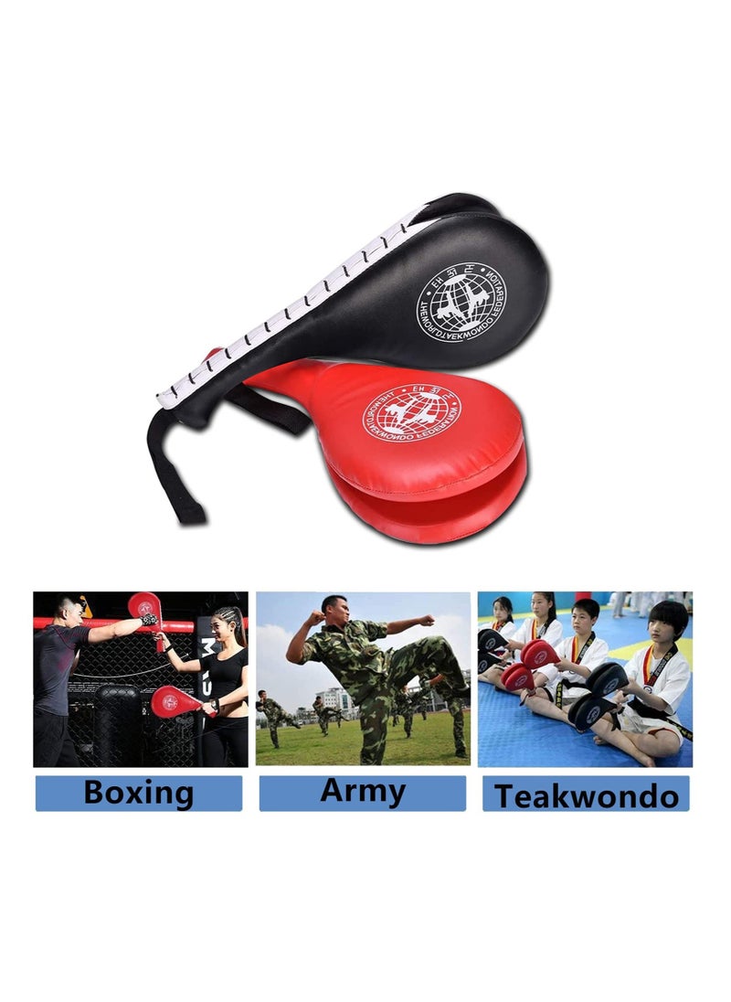 SYOSI Taekwondo Kick Pads, Double Pad Target Durable Strike Boxing Kicking Targets Training Paddles, Pads for Kickboxing and Karate  - Image 4