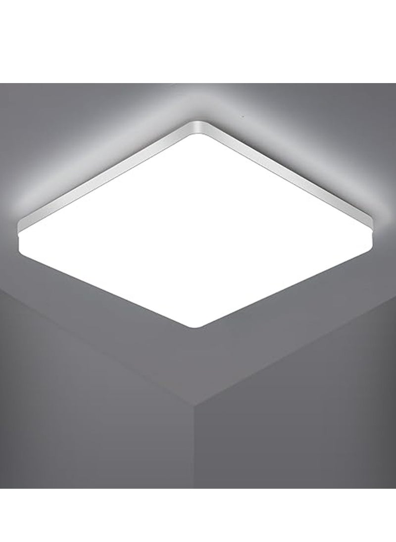 Goeco - Square LED Ceiling Light LED Ceiling Lamp for Bathroom, Living Room, Kitchen, Bedroom - Image 1