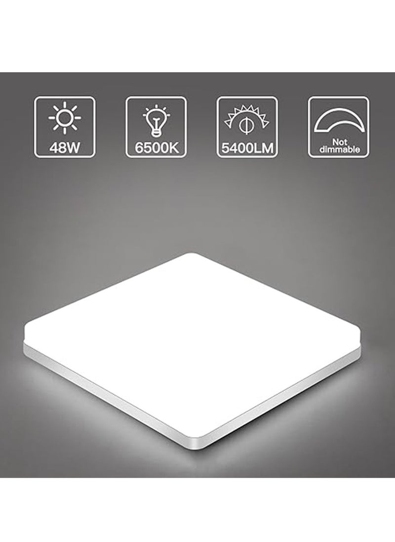 Goeco - Square LED Ceiling Light LED Ceiling Lamp for Bathroom, Living Room, Kitchen, Bedroom - Image 1