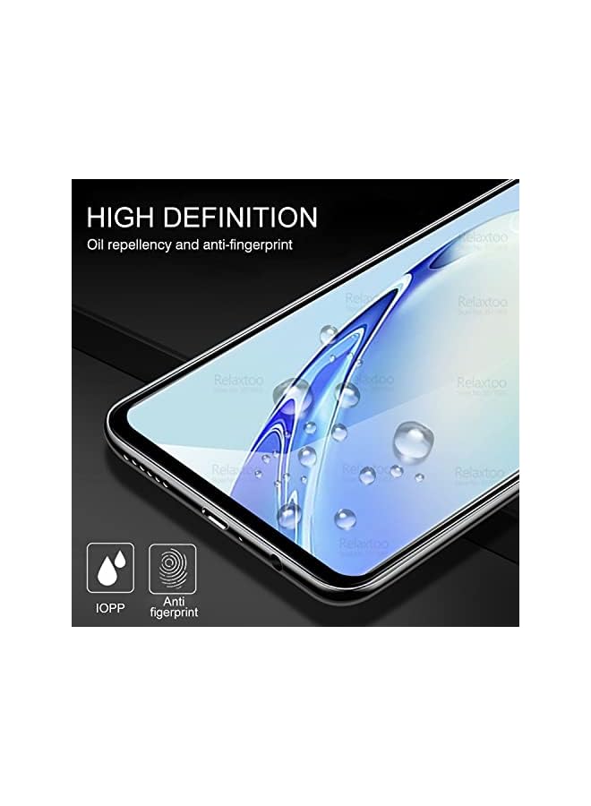 erorex Hugewth Compatible For Vivo V27 5G Screen Protector With Camera Lens Protector,Hd Scratch Resistant No Bubbles Tempered Glass Film (Black) - Image 5
