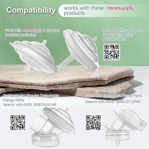Nenesupply Silicone Backflow Protector Membrane Compatible with Spectra Backflow Protector Use on S2 S1 9 Plus Breast Pumps Replacement for Spectra Pump Parts and S1 S2 Parts Accessories - Image 5