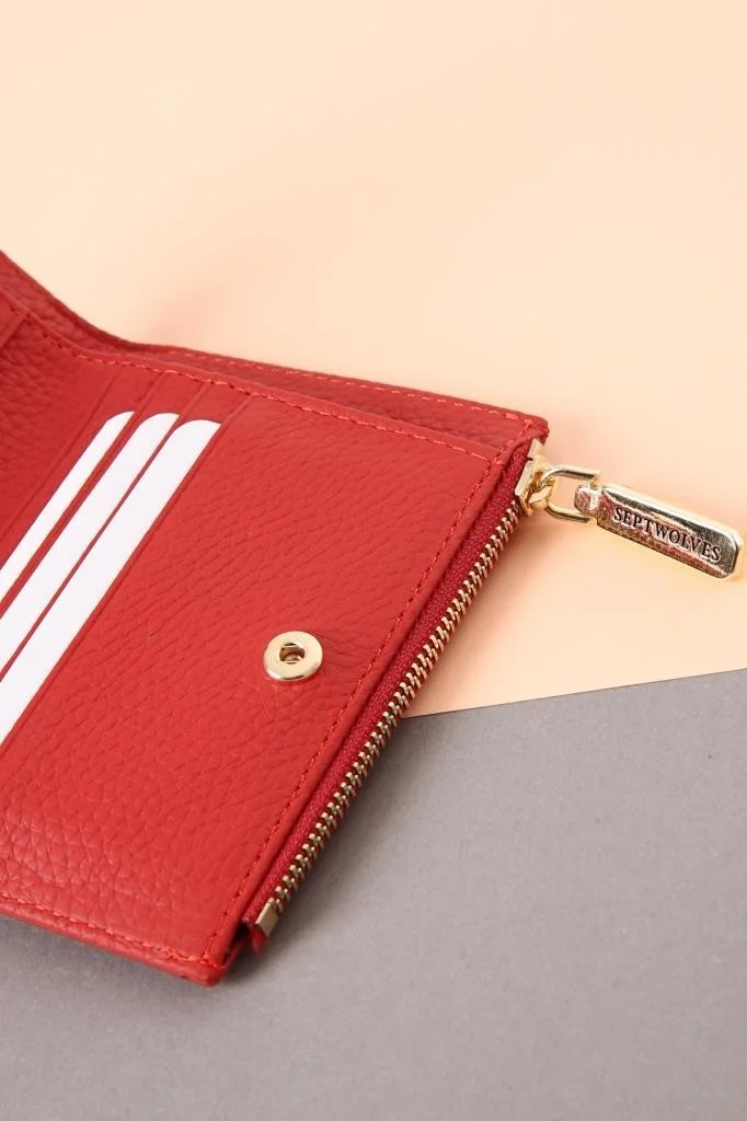 Septwolves Snowdrop Leather Women's Card Holder and Wallet