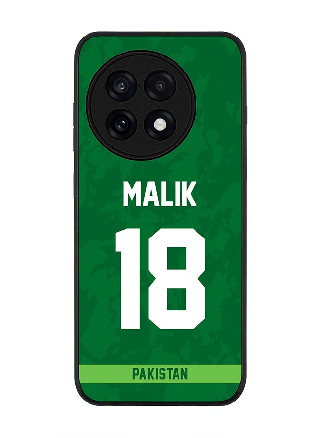 Stylizedd For OnePlus 13R / Ace 5 Pro Case,Slim fit Camera Protection, Shockproof Thin Phone cover  - Pakistan Shoaib Malik, Jersey No 18
