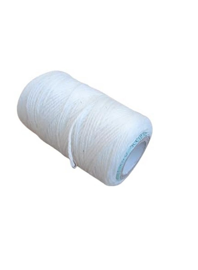 Hookcart Cotton Yarn Thread Unbreakable for Flower Garland Making and Other Crafts, White, Pack of 5 - Image 5