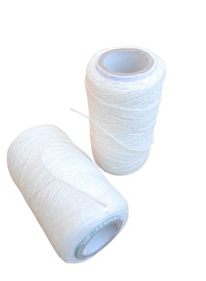 Hookcart Cotton Yarn Thread Unbreakable for Flower Garland Making and Other Crafts, White, Pack of 5 - Image 2