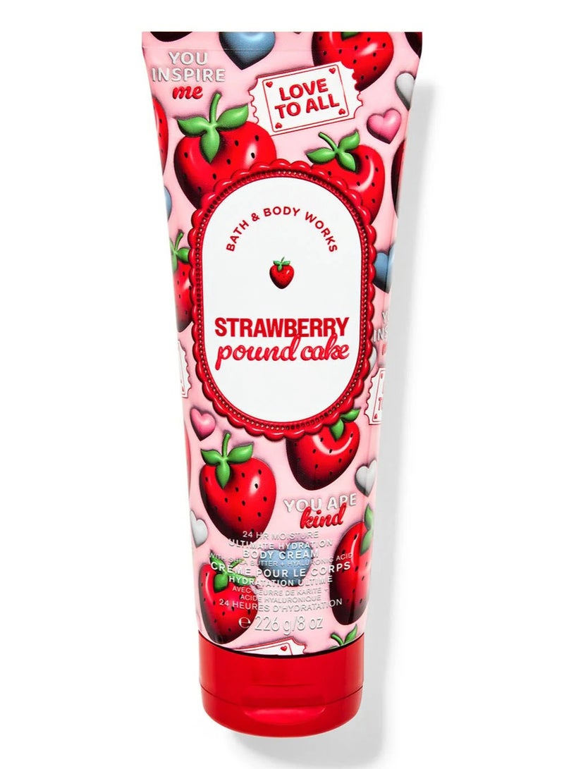 باث آند بودي وركس كريم الجسم ستروبيري باوند كيك من باث آند بودي وركس، 226 جرام