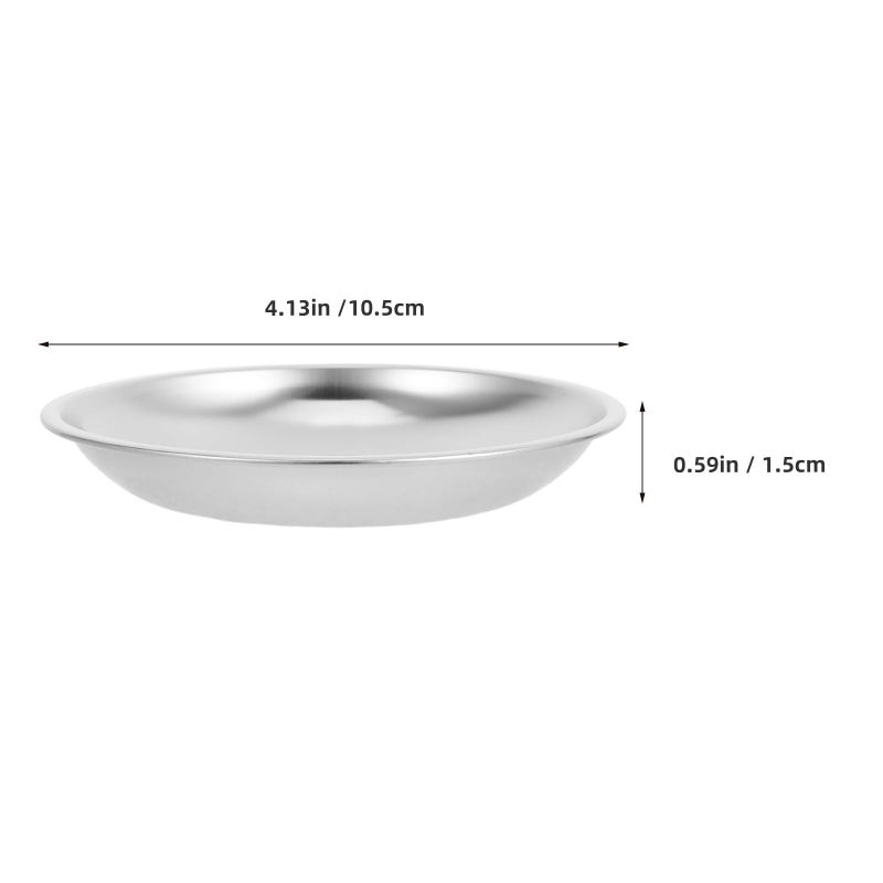 Stainless Steel Tea Bag Rest Dish Drip Catcher Tray 10 5Cm Flat Bottom - Image 3