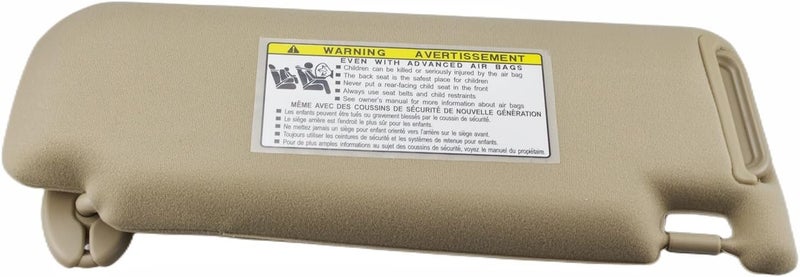 DEMULAX Beige Sun Visor with Light Assembly for Camry 2012-2017 - Image 3