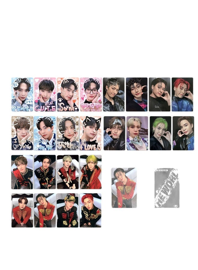 NIBEMINENT 8 قطع كيبوب ATEEZ THE WORLD FIN بطاقات ليمو لجمع الهدايا لمحبي المعجبين - Image 3