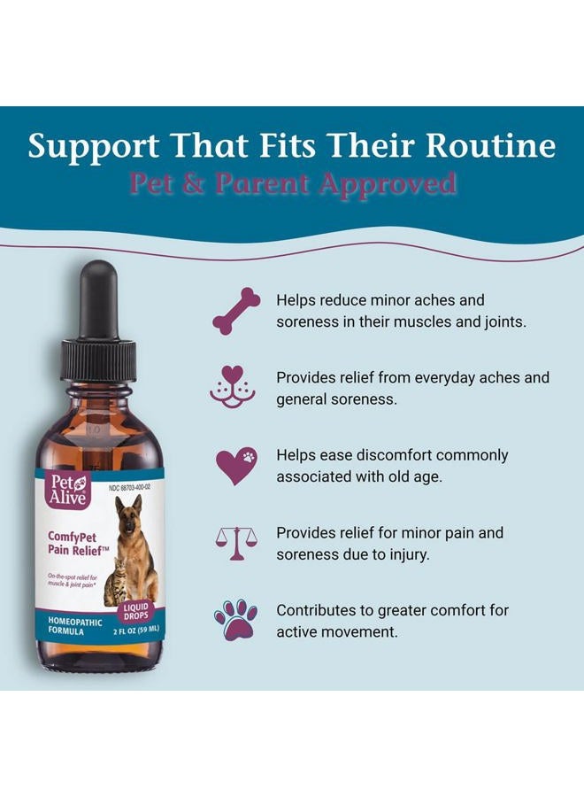 PetAlive ComfyPet Pain Relief for Minor Aches and Pains in Your Pet, 59 mL - Image 3