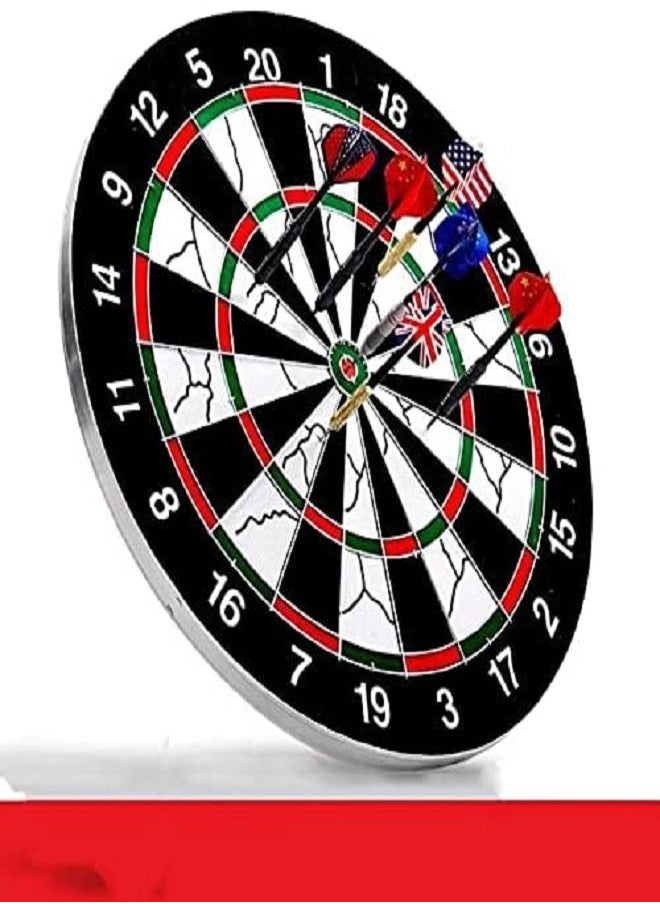 Professional Double-sided Dartboard with 6 darts-45 cm