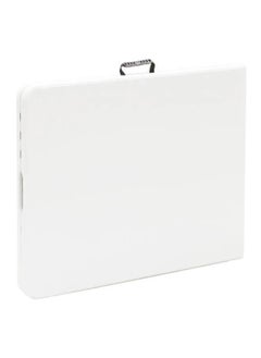 LIVING ACCENTS Plastic Molded Folding Table White and Black 74 x 242 x 74 cm  - Image 3