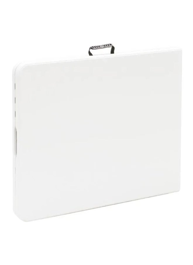 LIVING ACCENTS Plastic Molded Folding Table White and Black 74 x 242 x 74 cm  - Image 3