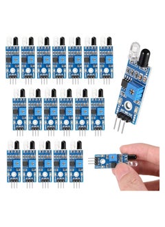 Excefore IR Infrared Obstacle Avoidance Sensor Module, 20Pcs IR Infrared Sensor 3-Wire Infrared Proximity Sensors Reflective Photoelectric Sensor Modules IR Tracking Sensor for Arduino Smart Car Robot  - Image 1
