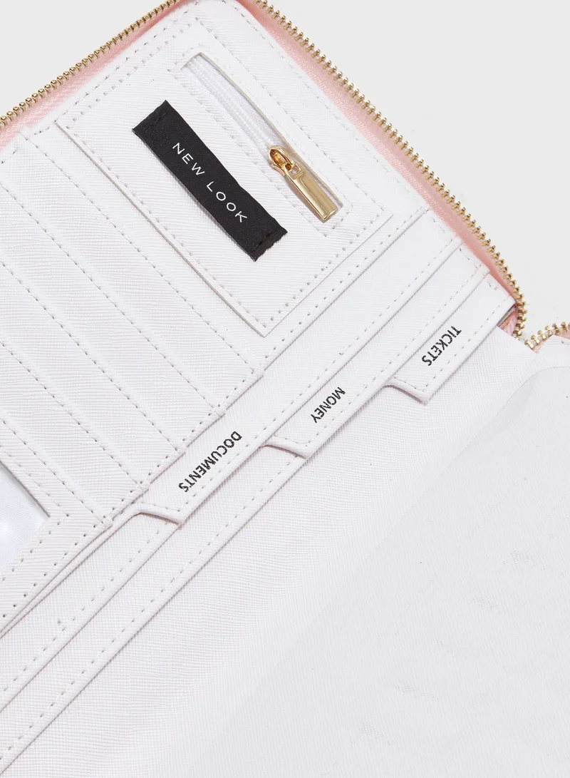NEW LOOK Marble Travel Wallet