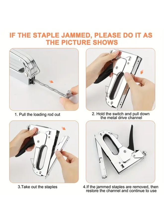 مسدس الدبابات الفضي الثقيل 3 في 1 مع 800 دبوس لأعمال النجارة وتزيين الأثاث - Image 5