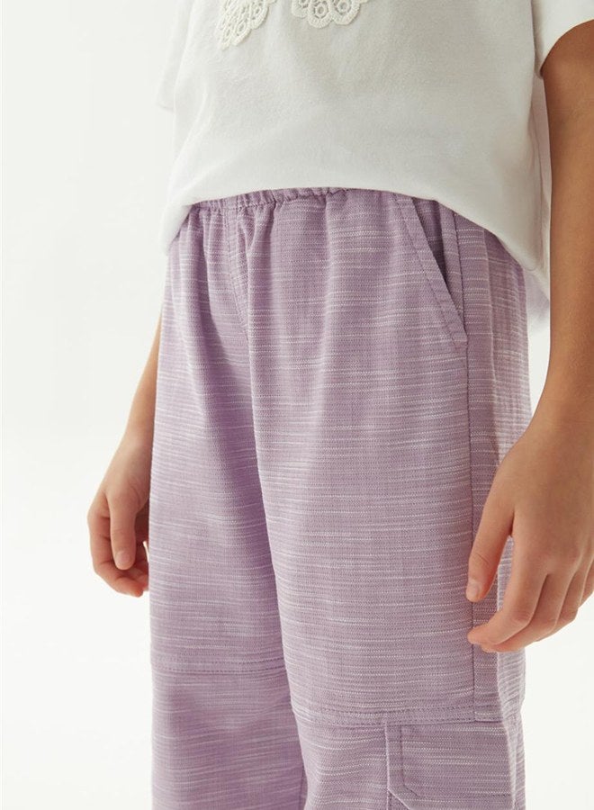 Tyess Girl Lilac Trousers - Image 3