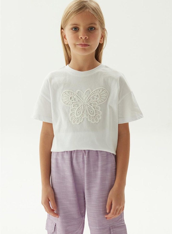 Tyess Girl Lilac Trousers - Image 2