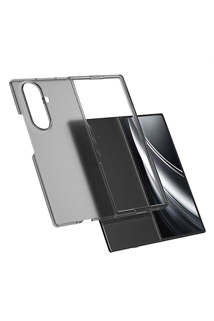 for Samsung Galaxy Z Fold 7 phone case, transparent ultra-thin hard PC shockproof fully covered transparent case, TUP material border - Image 5