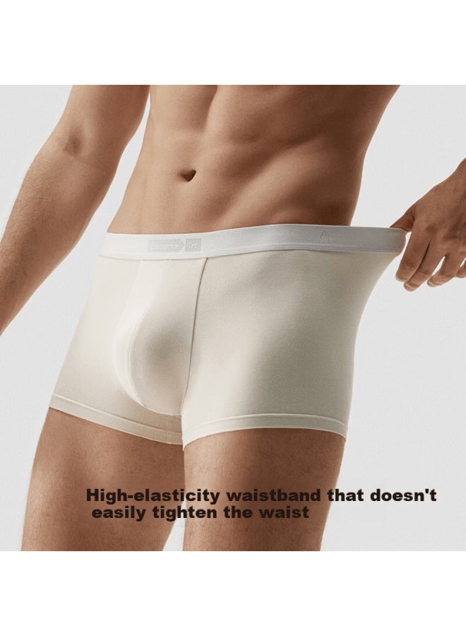 Bananain Jiao Nei Silver Skin 301p Men's Modal Breathable Ice Silk Antibacterial Boxer Briefs 5-pack Gift Box For Boyfriend - Image 3