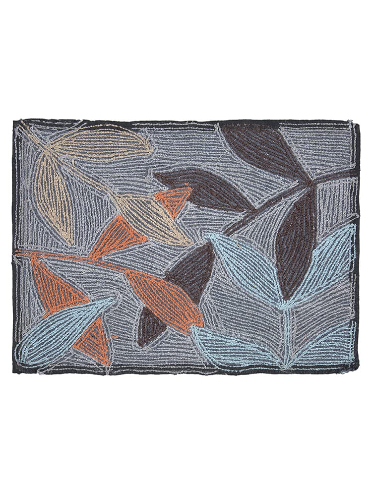 AAZEEM حصيرة حمام لمدخل الحمام حصيرة باب ناعمة / سجادة شرفة فندق للأرضيات المنزلية حصيرة مضادة للانزلاق لحمام المنزل حصائر حمام منزلية حصيرة مدخل قطنية تجريدية 40x60 سم (أزرق فاتح) مستطيلة - Image 5