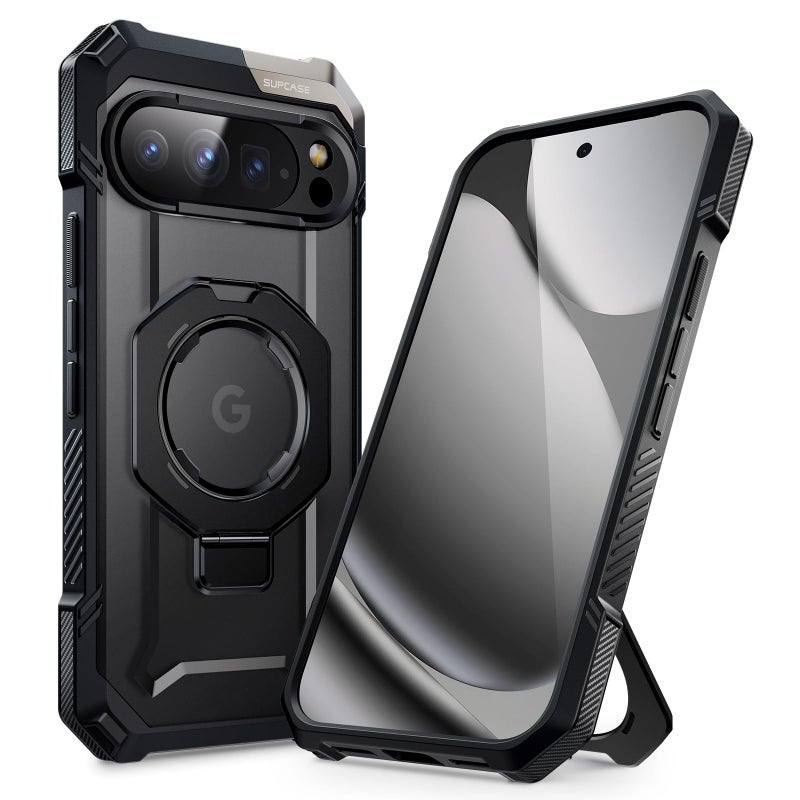 SUPCASE for Google Pixel 10 Pro XL Case with Stand (Unicorn Beetle Grip), [Compatible with MagSafe] [Military-Grade Protection] Heavy Duty Magnetic Phone Case for Pixel 10 Pro XL 2025, Black - Image 1