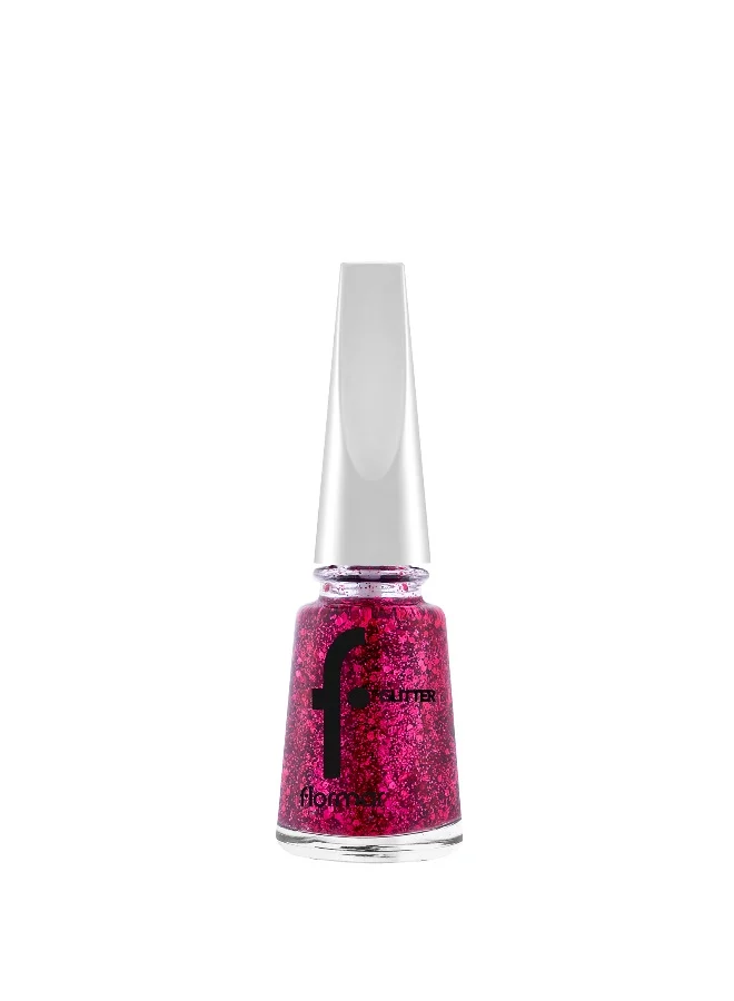 flormar Glitter Nail Enamel New - 03 Ruby Light