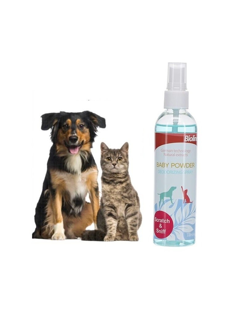 بايولاين بخاخ مزيل للروائح برائحة بودرة الأطفال 118 مل - Image 2