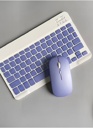 Purple with White