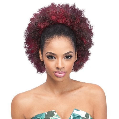 Outre Synthetic Drawstring Ponytail Timeless Afro Large 1B