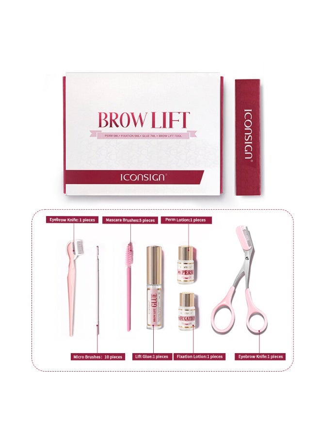 إيكونساين مجموعة ICONSIGN 2023 لصقل ورفع الحواجب مع أدوات مُحدثة - مجموعة رفع الحواجب الاحترافية للاستخدام المنزلي وفي الصالونات - Image 4