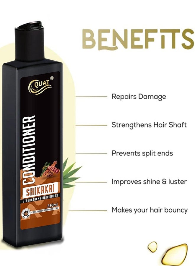 QUAT Shikakai Conditioner, Nourishes, Repair & Shine, For Long and Lifeless Hair, Dream Lengths (250ml) - Image 4