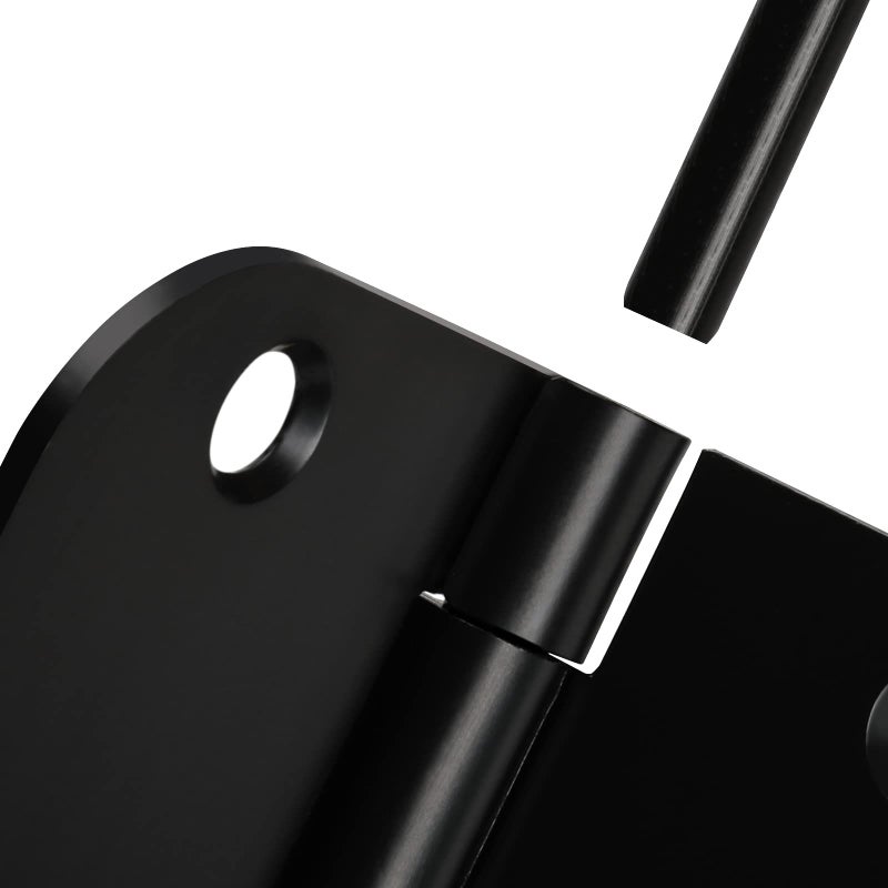 Haidms Haidms Noise-Free Interior Door Hinges Matt Black 3.5 Inch with 5/8" Radius Corner Black Steel Removable Pin, 24 Pack  - Image 5