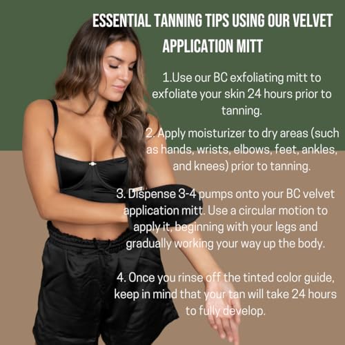 Bronze Cactus Tanning Application Mitt – Non-Absorbent Fabric | Reusable, Fast Dry | Applies Self-Tan, Lotion, Mousse Evenly | Prevents Staining, Ideal for Face & Body - Image 3