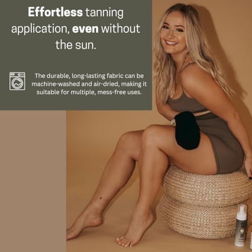 Bronze Cactus Tanning Application Mitt – Non-Absorbent Fabric | Reusable, Fast Dry | Applies Self-Tan, Lotion, Mousse Evenly | Prevents Staining, Ideal for Face & Body - Image 4