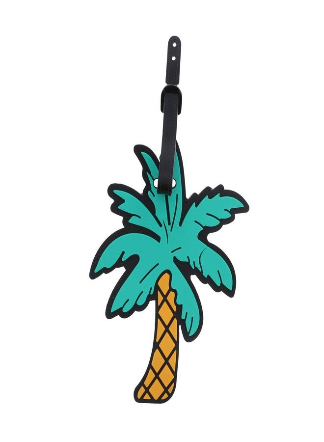 SandT Collection Summer Vacation Luggage Tag Suitcase ID - Palm Tree - Image 1